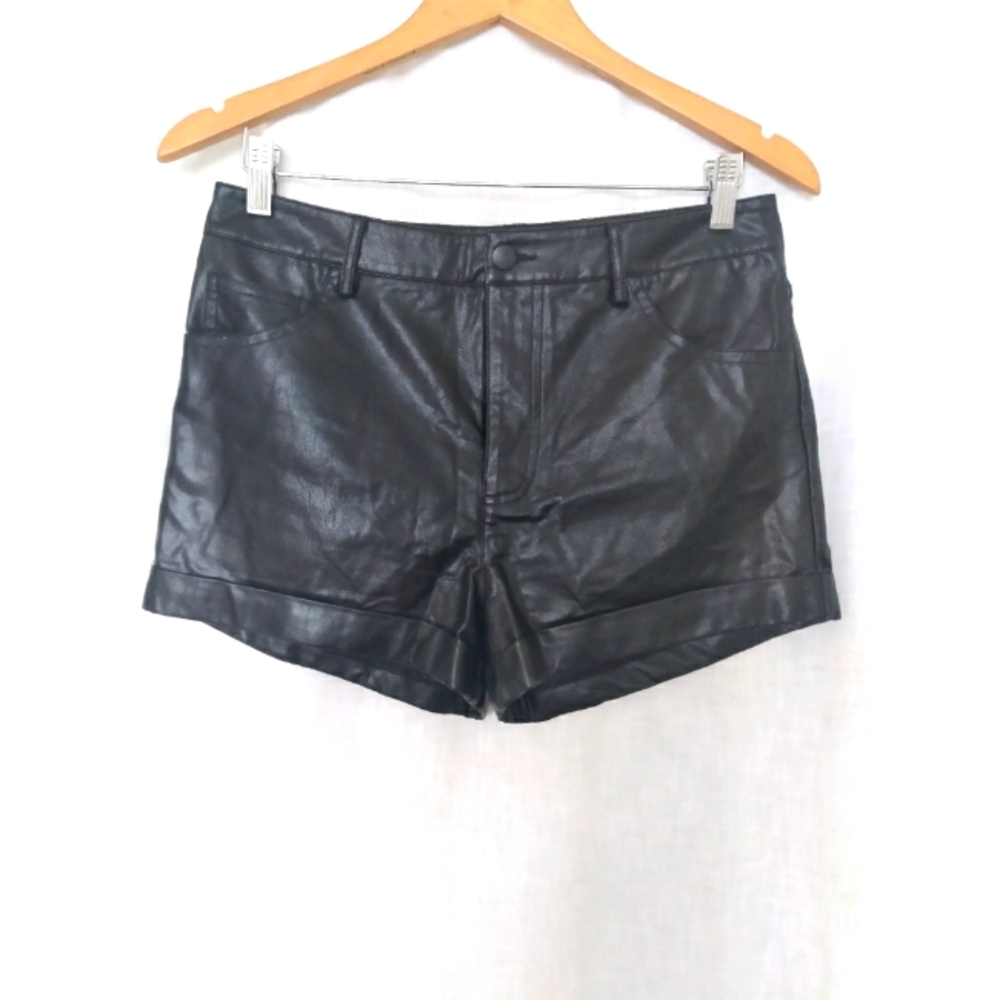 Faux Leather Shorts
